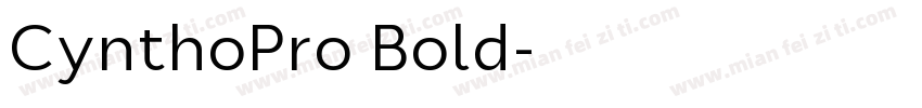 CynthoPro Bold字体转换